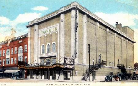 Franklin Theatre - Old Post Card Of Franklin